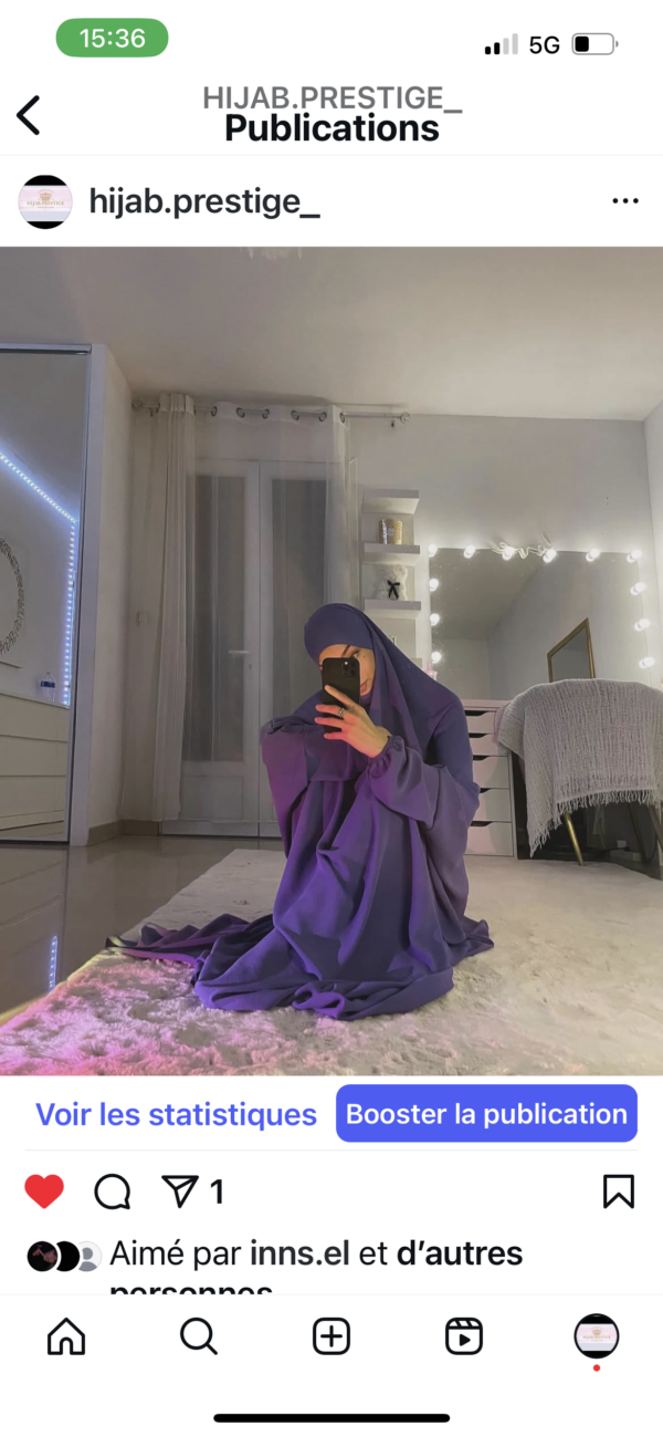 Jilbeb en jazz mauve