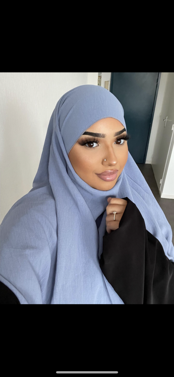 Khimar bleu jeans