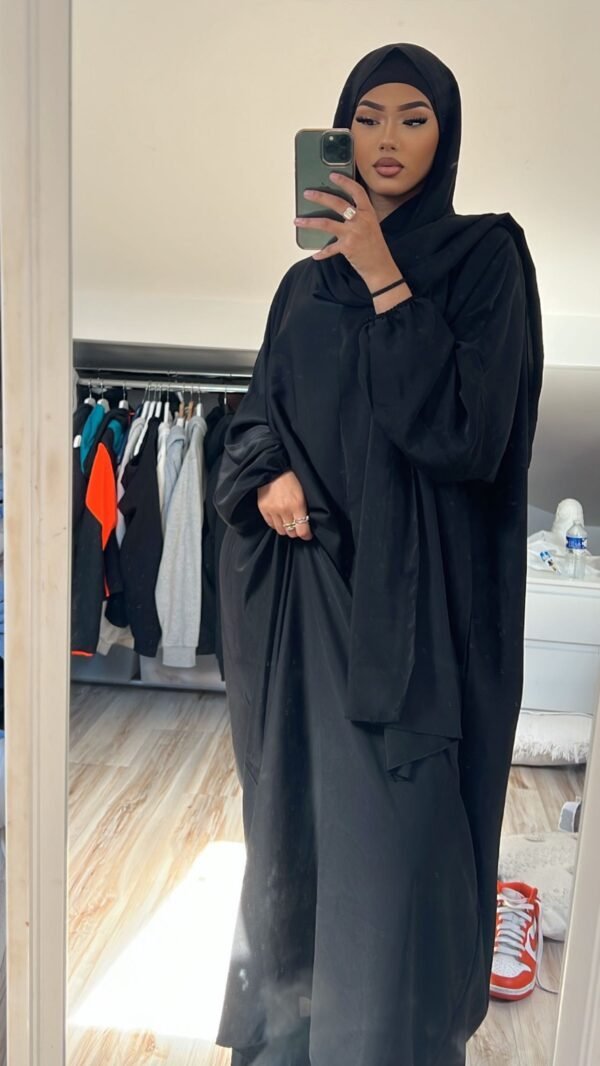 Abaya voile integer noir